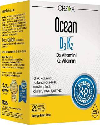 Ocean D K Vitamin Ml Damla Fiyat Yorumlar Kirmizibeyazz