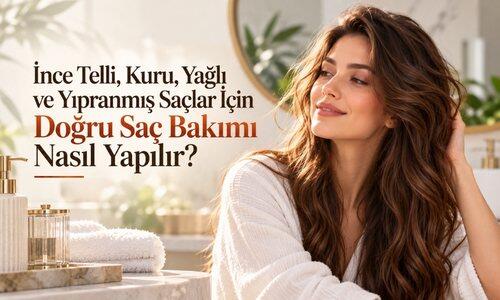 İnce Telli, Kuru, Yağlı ve Yıpranmış Saçlar İçin Doğru Saç Bakımı Nasıl Yapılır?