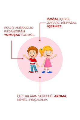 Agarta Doğal Çilekli Florürsüz Çocuk Diş Macunu 75 ml - 3