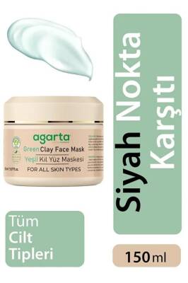 Agarta Doğal Yeşil Kil Yüz Maskesi 150 Ml - 1