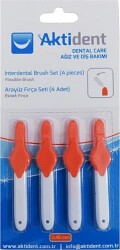 Aktident Arayüz Fırça Seti 0.45 Mm Turuncu 4 Adet - Aktident