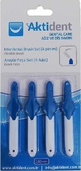 Aktident Arayüz Fırça Seti 0.60 mm Mavi 4 Adet - Aktident