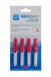 Aktident Arayüz Fırçası 0,40 mm Pembe 4'lü - Aktident