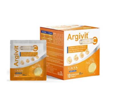 Argivit Vitamin C Efervesan 10 Saşe - 1