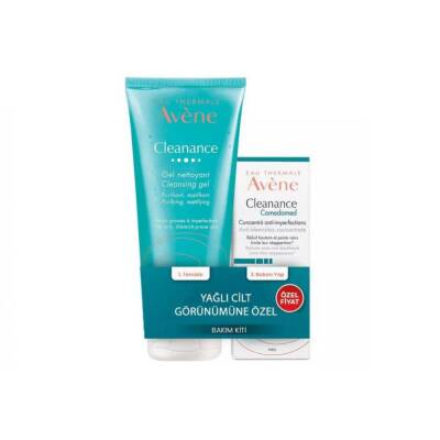 Avene Cleanance Cleansing Jel 200 ml + Comedomed Concentrate 30 ml Set - 1