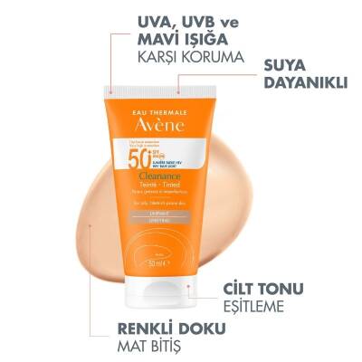 Avene Cleanance SPF50+ Renkli Güneş Kremi 50 ml - 3