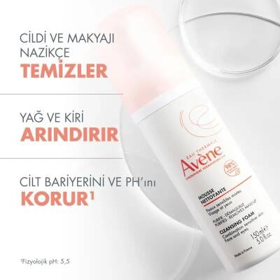 Avene Mousse Nettoyante Temizleme Köpüğü 150ml - 4