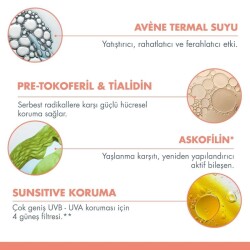 Avene Solaire Anti-age SPF50+ Yaşlanma Karşıtı Renkli Güneş Koruyucu 50 ml - 4