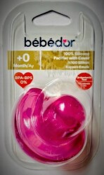 Bebedor 105 Soft Silikon Emzik Mor Kapaklı - Bebedor