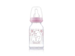 Bebedor 40302 Isıya Dirençli Cam Biberon 125 ml-Pembe - Bebedor