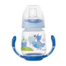 Bebedor 503 6 Ay+ Damla Akıtmaz Kulplu Alıştırma Bardağı Mavi - Bebedor