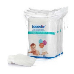 Bebedor 631 60'lı 3 Adet Bebek Temizleme Pamuğu - Bebedor