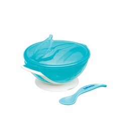 Bebedor 8557 Vakumlu Tabak Kaşık Set Mavi - Bebedor