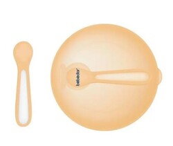 Bebedor 8557 Vakumlu Tabak Ve Kaşık Seti Bronz - Bebedor