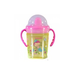 Bebedor 9508 Sert Uçlu Kulplu Alıştırma Bardağı Sarı - Bebedor