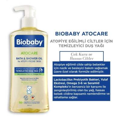 BioBaby Atocare Temizleyici Duş Yağı 500 ml - 2