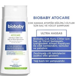 Biobaby Kuru Ve Atopik Ciltler Için Şampuan 300 ml + Krem 100 ml Çok Kuru Ciltler - 2