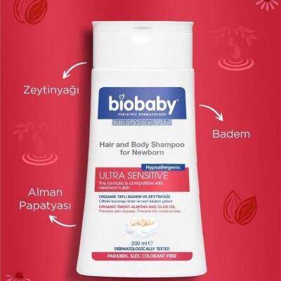 BioBaby Yenidoğan Saç ve Vücut Şampuanı 200 ml - 2