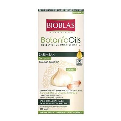 Bioblas Botanic Oils 360 ml Sarımsaklı Saç Dökülmesine Karşı Şampuan - 1