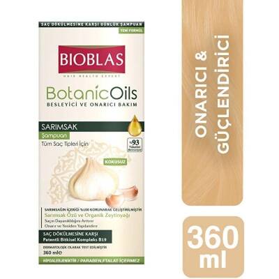 Bioblas Botanic Oils 360 ml Sarımsaklı Saç Dökülmesine Karşı Şampuan - 2