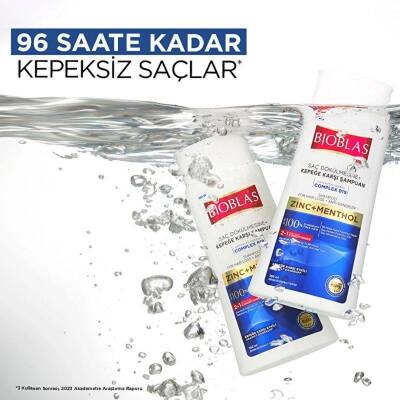 Bioblas Çinko + Mentol 2si 1 Arada 360 ml Arada Kepek Şampuanı - 4