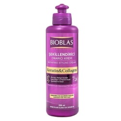Bioblas Collagen ve Keratin Dökülme Karşıtı 250 ml Durulanmayan Saç Kremi - 1