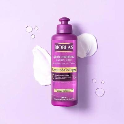 Bioblas Collagen ve Keratin Dökülme Karşıtı 250 ml Durulanmayan Saç Kremi - 3