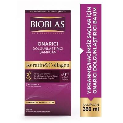 Bioblas Keratin ve Kolajen 360 ml Saç Dökülmesine Karşı Şampuan - 2