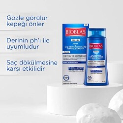 Bioblas Thermal Expert Mentol ve B19 360 ml Saç Dökülmesine Karşı Kepek Şampuanı - 6
