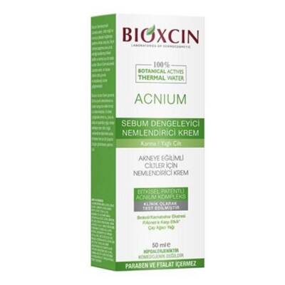 Bioxcin Acnium Sebum Dengeleyici Nemlendirici Krem 50 ml - 1