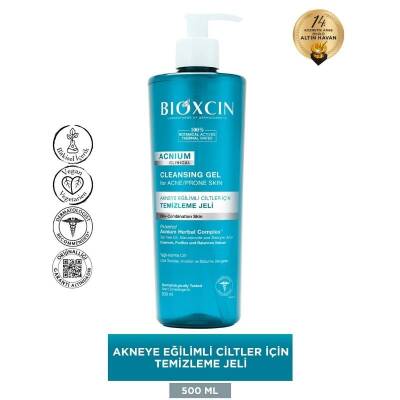 Bioxcin Acnium Sebum Dengeleyici Yüz Yıkama Jeli 500 ml - 3