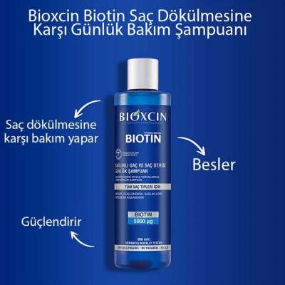 Bioxcin Biotin 5000 Mcg 60 Tablet Biotin Şampuan 300 ml Kofre - 6
