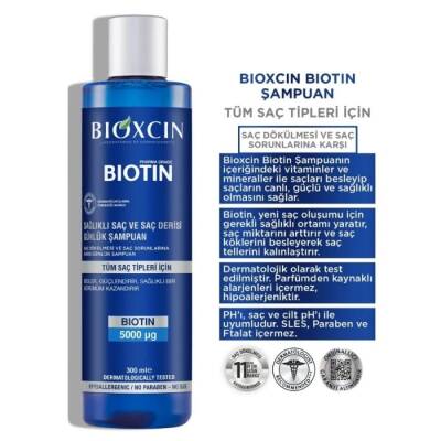 Bioxcin Biotin 5000 Mcg 60 Tablet Biotin Şampuan 300 ml Kofre - 5