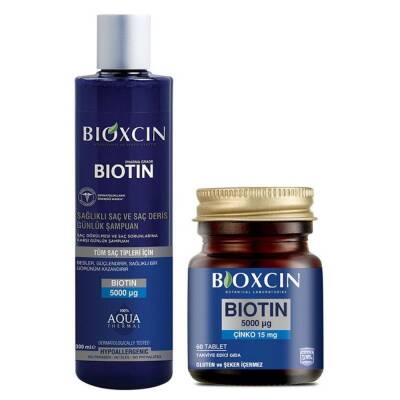 Bioxcin Biotin 5000 Mcg 60 Tablet Biotin Şampuan 300 ml Kofre - 2
