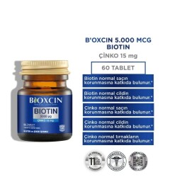 Bioxcin Biotin 5000 Mcg 60 Tablet Biotin Şampuan 300 ml Kofre - 3
