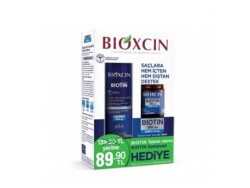 Bioxcin Biotin 5000 Mcg 60 Tablet Biotin Şampuan 300 ml Kofre - Bioxcin