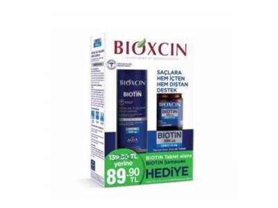 Bioxcin Biotin 5000 Mcg 60 Tablet Biotin Şampuan 300 ml Kofre - 1
