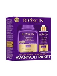 Bioxcin Collagen & Biotin Hacim Verici Bakım Seti - Şampuan 300 ml + Serum 100 ml - Bioxcin
