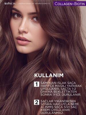 Bioxcin Collagen & Biotin Hacim Verici Bakım Seti - Şampuan 300 ml + Sıvı Saç Kremi 200 ml - 2