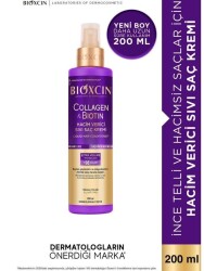 Bioxcin Collagen & Biotin Hacim Verici Bakım Seti - Şampuan 300 ml + Sıvı Saç Kremi 200 ml - 6