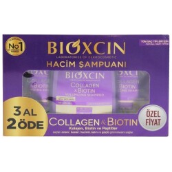 Bioxcin Collagen Ve Biotin Hacim Şampuanı 3 x 300 ml 3 Al 2 Öde - 1