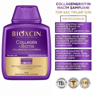 Bioxcin Collagen Ve Biotin Hacim Şampuanı 3 x 300 ml 3 Al 2 Öde - 3