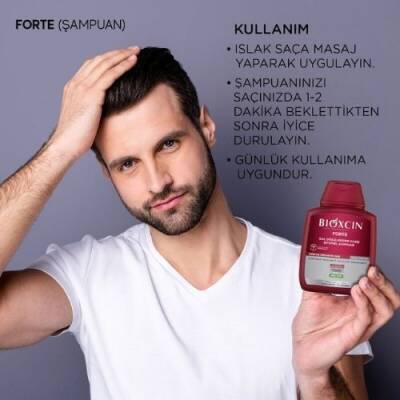 Bioxcin Forte 300 ml Tüm Saçlar 3lü Şampuan - 5
