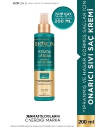 Bioxcin Keratin & Argan Onarıcı Bakım Avantaj Seti - Şampuan 300 ml + Sıvı Saç Kremi 200 ml - 7