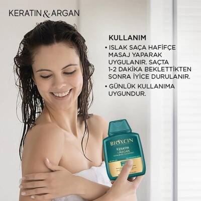 Bioxcin Keratin ve Argan Onarıcı Şampuan 300 ml - 3 Al 2 Öde - 4