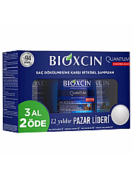 Bioxcin Quantum Bio-Activ Kuru Normal Saç 300 ml 3lü Şampuan - Bioxcin