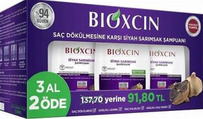 Bioxcin Siyah Sarımsak Şampuanı 300 ml 3 Al 2 Öde - 1