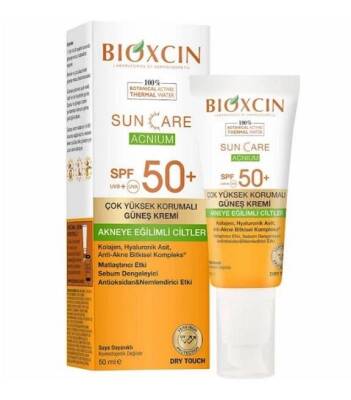 Bioxcin Sun Care Akneye Eğilimli Ciltler Için SPF 50+ Güneş Kremi 50 ml - 1