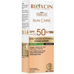 Bioxcin Sun Care Yağlı Ciltler için Güneş Kremi SPF 50+ 50 ml - Renkli - Bioxcin