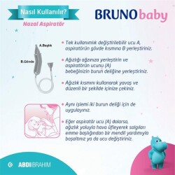 Bruno Extra Yumuşak Nazal Burun Aspiratörü - 4